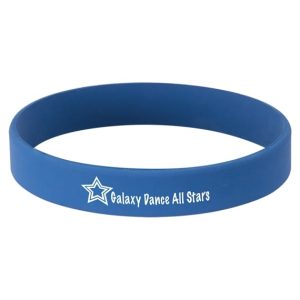 Laserable Blue Silicone Bracelet for Student