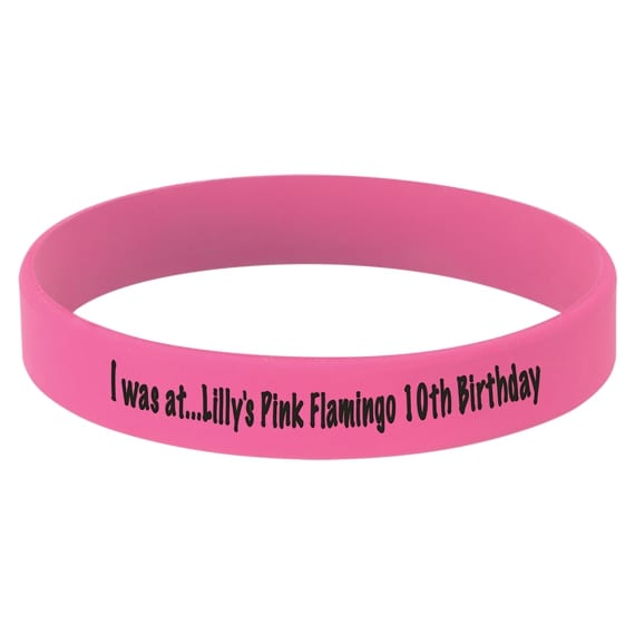 Laserable Pink Silicone Bracelet for Student